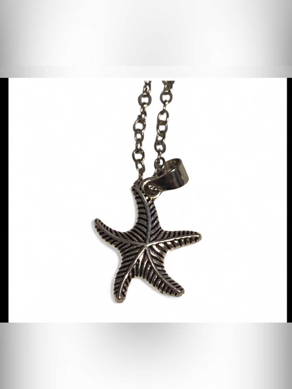 Starfish Silver Tone Necklace #7640